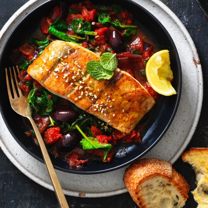Barramundi with Moroccan spices